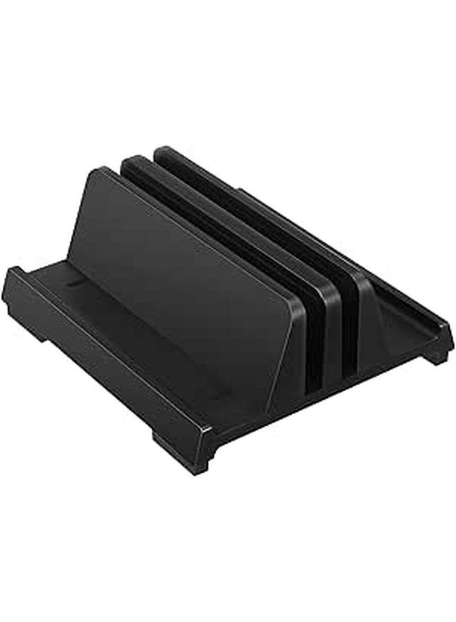 DOITOOL Laptop Vertical Stand Adjustable Holder Dual Slots Laptop Tablet Phone Desk Organizer - Image 1