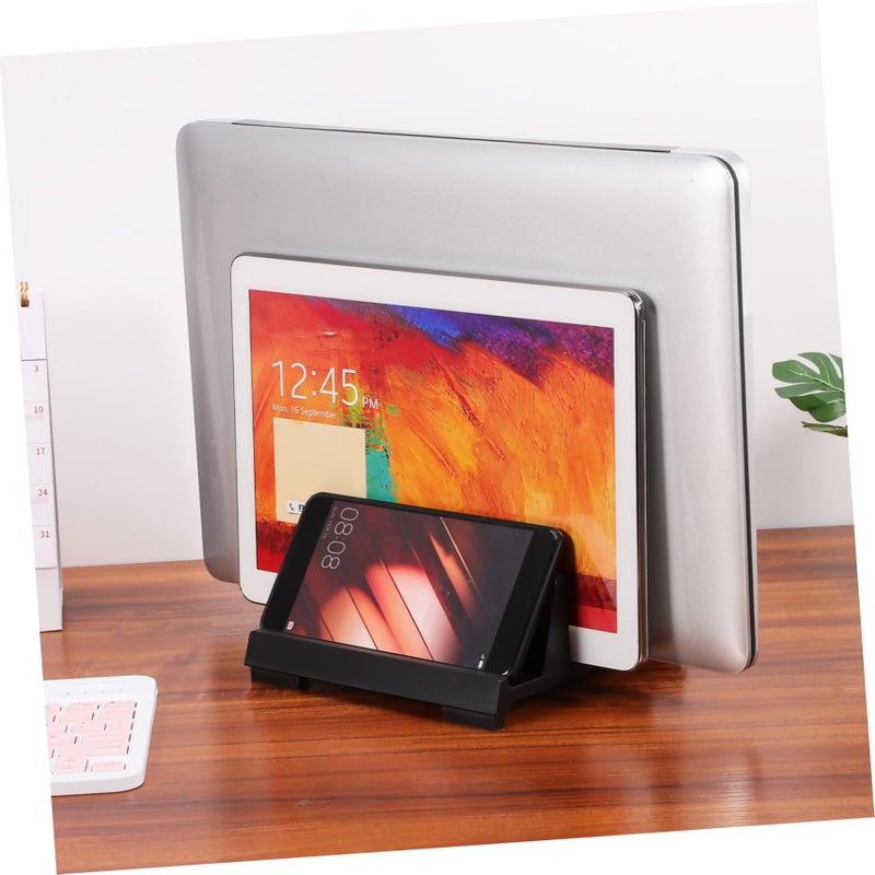 DOITOOL Laptop Vertical Stand Adjustable Holder Dual Slots Laptop Tablet Phone Desk Organizer - Image 5