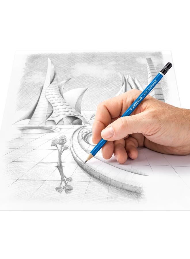 ستدلر قلم رسم مارس لوموغراف 100 اتشبي جرافيت - Image 3