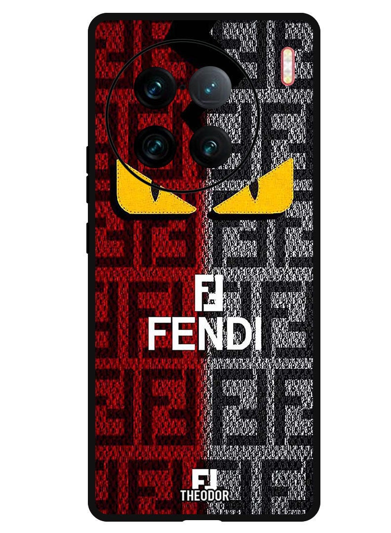 Theodor Protective Case Anti Scratch Shock Proof Bumper Cover For Vivo X90 Pro Plus Yellow Eyes - Image 1