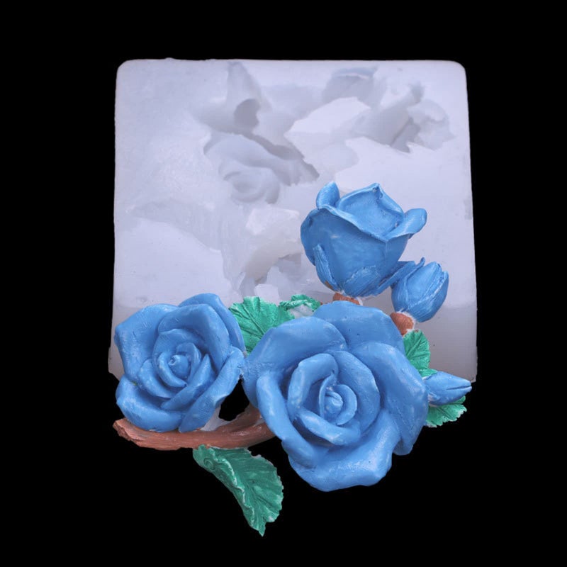 NINEXY Rose Bouquet Pod Silicone Fondant Mold Flower Cake Chocolate Candy Mold Epoxy Resin Jewelry Making Mould Soap Polymer Clay Mold Pastry Baking Tools - Image 5