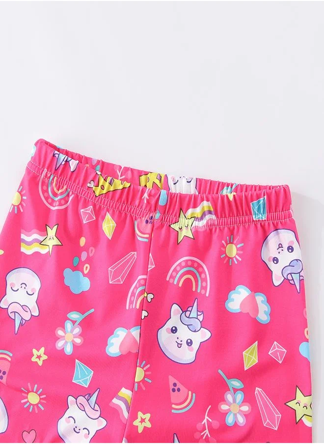 babyqlo Rainbow Dreams Glow-in-the-Dark PJs for Girls