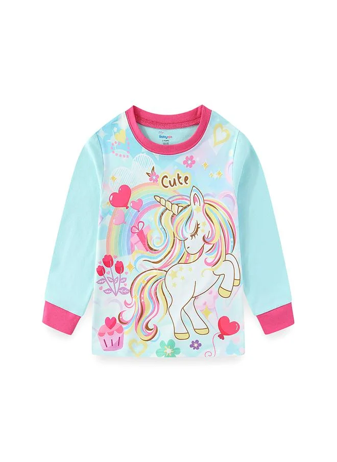 babyqlo Rainbow Dreams Glow-in-the-Dark PJs for Girls