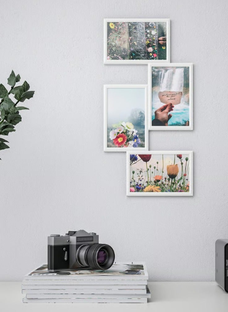 أيكيا إطار صور مجمعة من YLLEVAD لأربع صور - أبيض - 21 × 41 سم. - Image 2