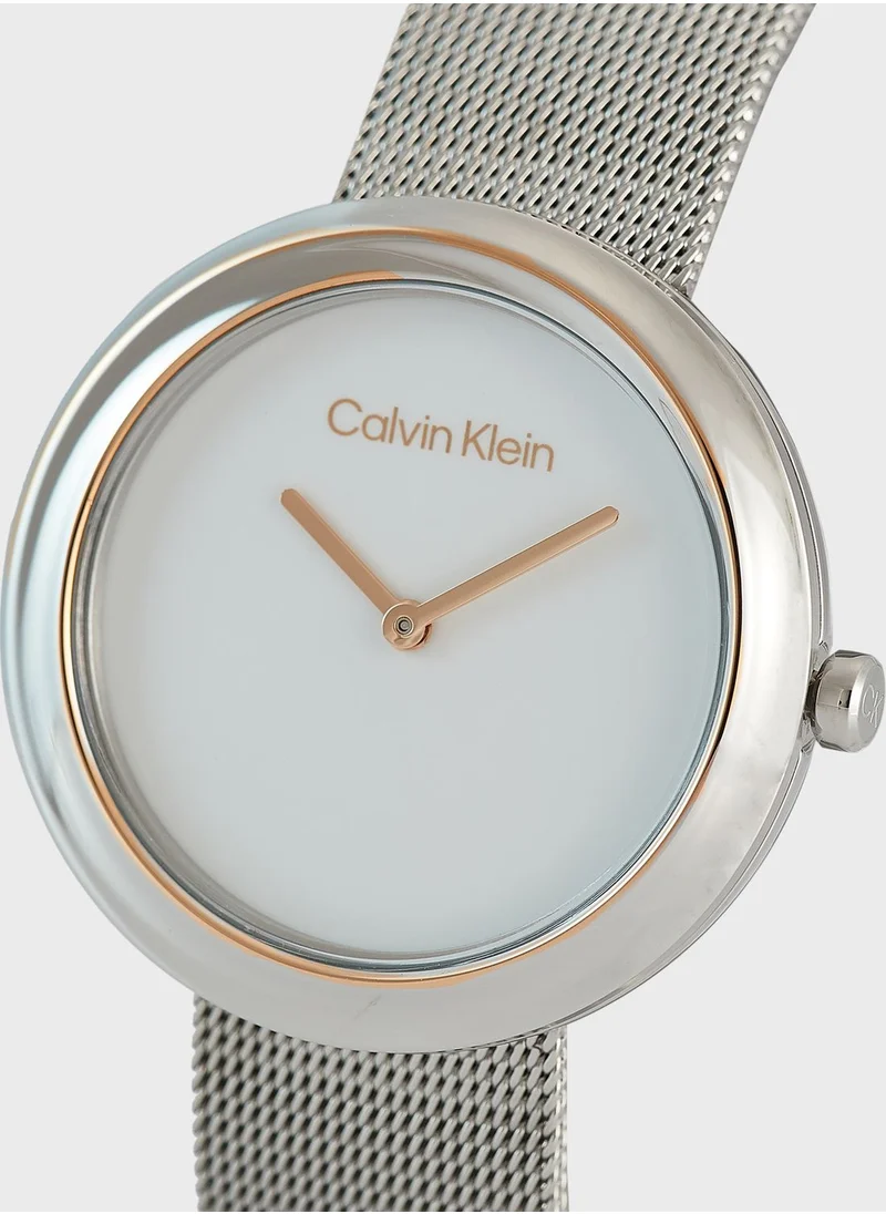 CALVIN KLEIN Twisted Bezel Analog Watch