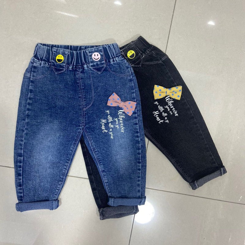 Girls' Jeans 2024 Children'S Wear New Western Style Small And Medium-Sized Children'S Korean Style Girls' Flared Pants Trendy Children'S Pants - Image 5