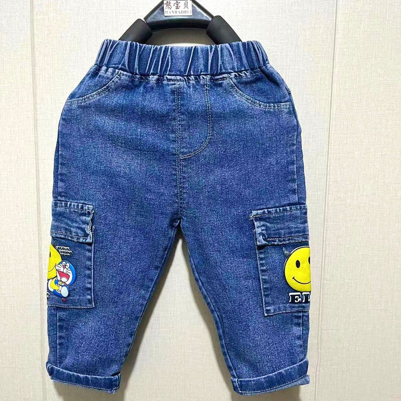 Girls' Jeans 2024 Children'S Wear New Western Style Small And Medium-Sized Children'S Korean Style Girls' Flared Pants Trendy Children'S Pants - Image 1