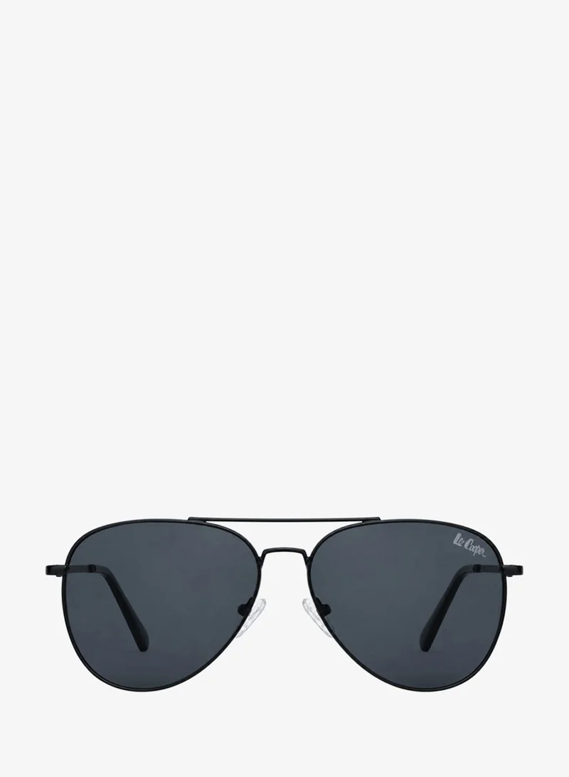Lee Cooper 1.1 Tac Polarized Sunglasses Black Frame Gradient Grey Mirror Lens 50mm  - LCM10265C1