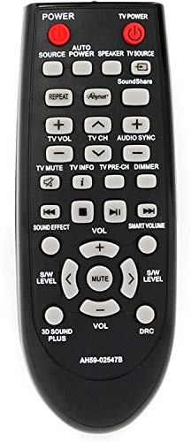 UBay AH59-02547B Remote Control Replaced for Samsung Sound Bar HW-F450 HW-F450ZA HW-FM45 HW-FM45C PS-WF450 HWF450 HWF450ZA HWFM45 HWFM45C PSWF450 AH6802644D00 HW-F450/ZA AH68-02644D-00 - Image 1