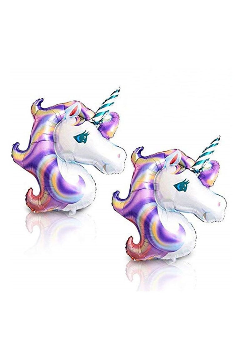 Unicorn Party Supplies Set Glitter Unicorn Headband Unicorn Balloons Gold Happy Birthday Banner Latex And Foil Balloons Decorations Kit ( 27 Value Pack) - Image 4