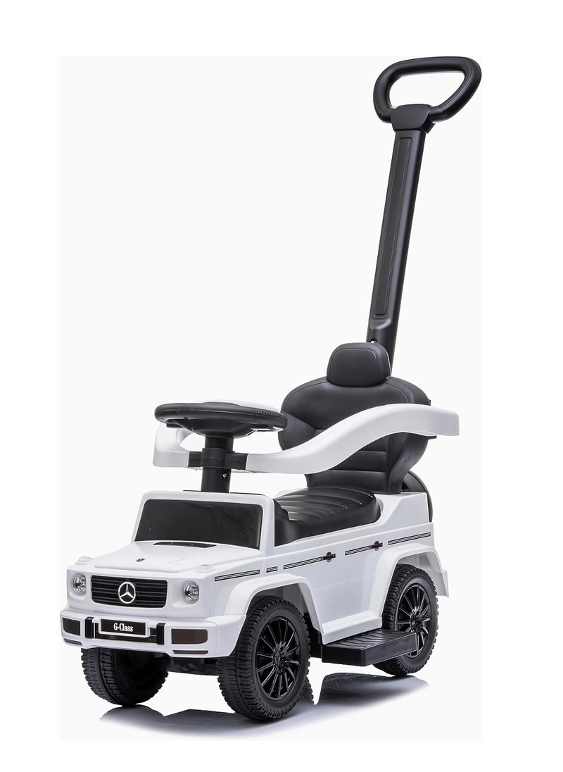 Mercedes-shaped stroller with manual drive and control knob - Stylish and durable design