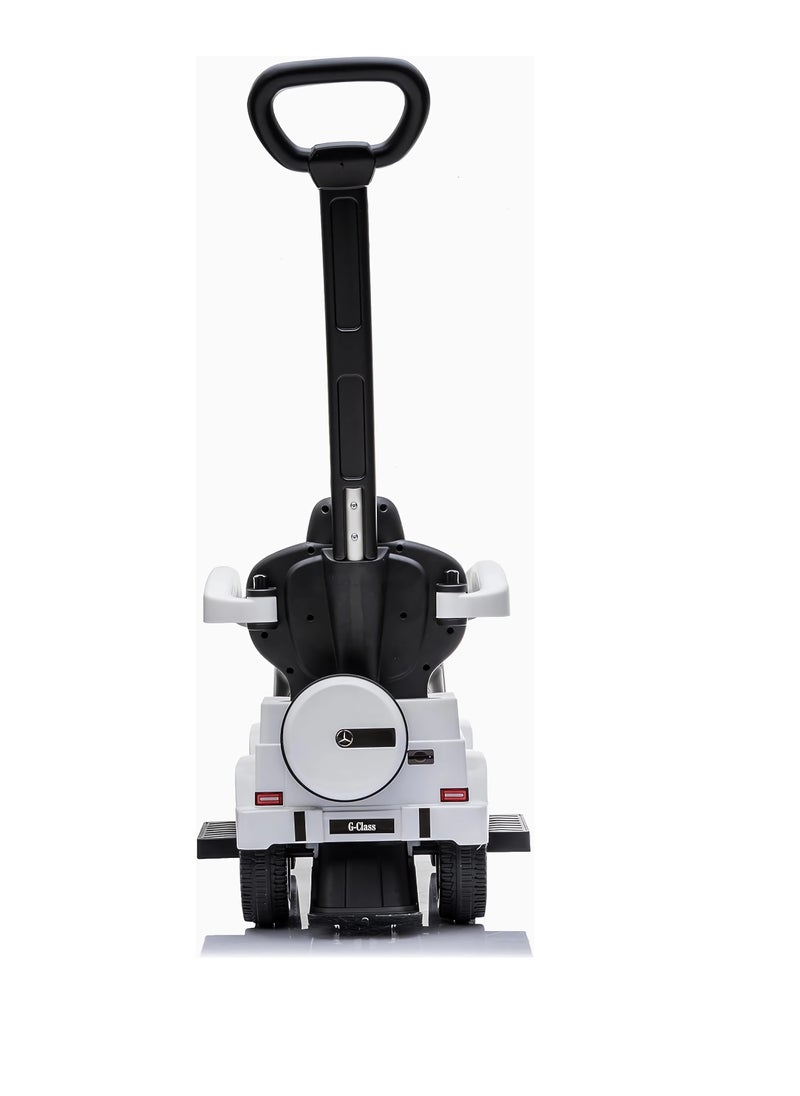 Mercedes-shaped stroller with manual drive and control knob - Stylish and durable design