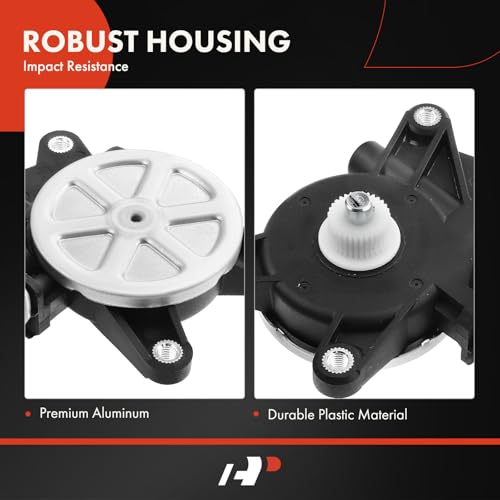 A-Premium محرك رفع نافذة الطاقة الخلفية اليسرى A-Premium متوافق مع شيفروليه سيلفرادو 2500 3500 HD تاهو سوبربان و GMC سييرا 1500 يوكون و كاديلاك إسكاليد ESV، جانب السائق، استبدال# 22873065، 22873063 - Image 4