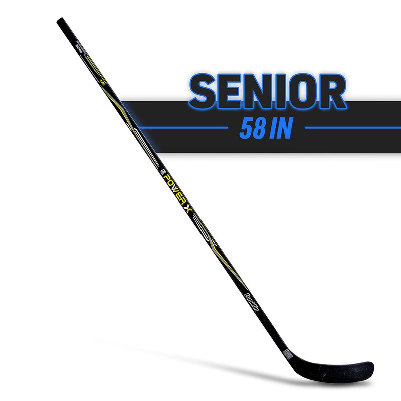 Franklin Sports Street Hockey Sticks - Power X Junior Street Hockey Stick - Wood and Fiberglass Shaft - ABS Blade - One Piece Stick - 58" Right Handed Multi - Image 2