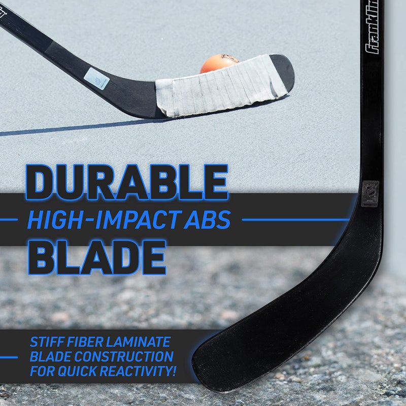 Franklin Sports Street Hockey Sticks - Power X Junior Street Hockey Stick - Wood and Fiberglass Shaft - ABS Blade - One Piece Stick - 58" Right Handed Multi - Image 3