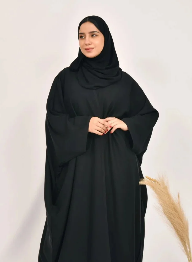 lamha abaya Wow Abaya - Plain Black Bisht Cut