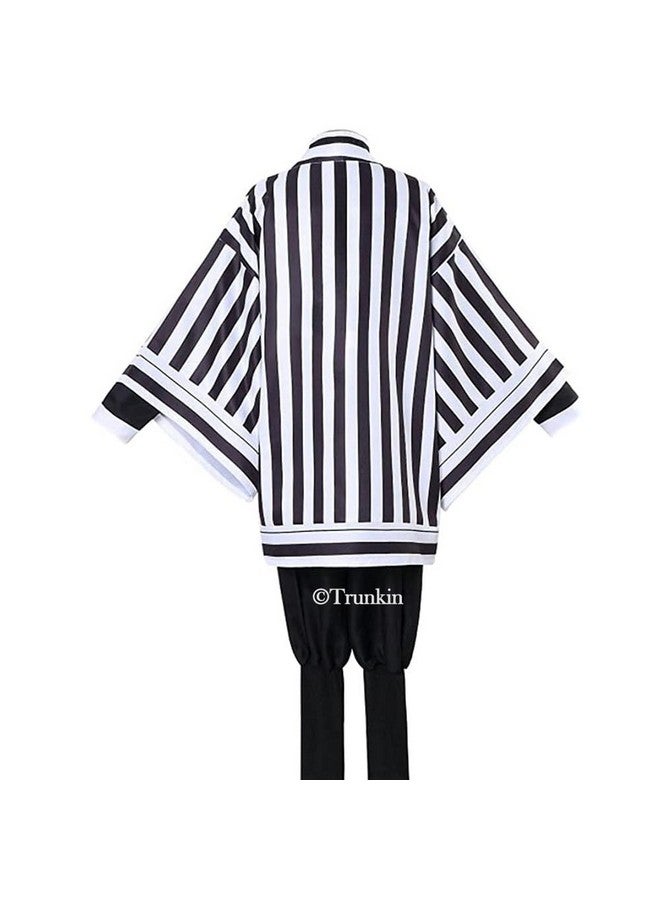 Trunkin Trunkin Cotton Blend Cute Demon Slayer Iguro Obanai Cosplay Kimono Clothing Uniform Collectible Costume Halloween (Xl) Outfit, Multicolour  - Image 5
