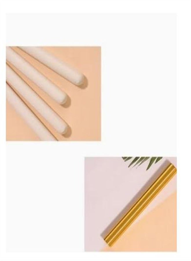 12-Pack Gold Art Brush Set with Pen Holder Children Adult Art Painting Brush PBT Nylon Wool Paint Detail Brush - Image 4