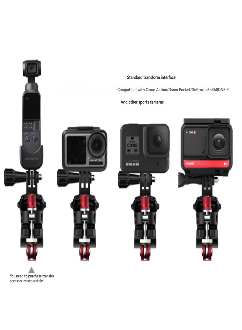 TY-Q9266 Sports Camera Universal Bike Clip Compatible with Osmo Action/Osmo Pocket /GoPro/ Insta360 ONE R and many other sports cameras  - Image 2