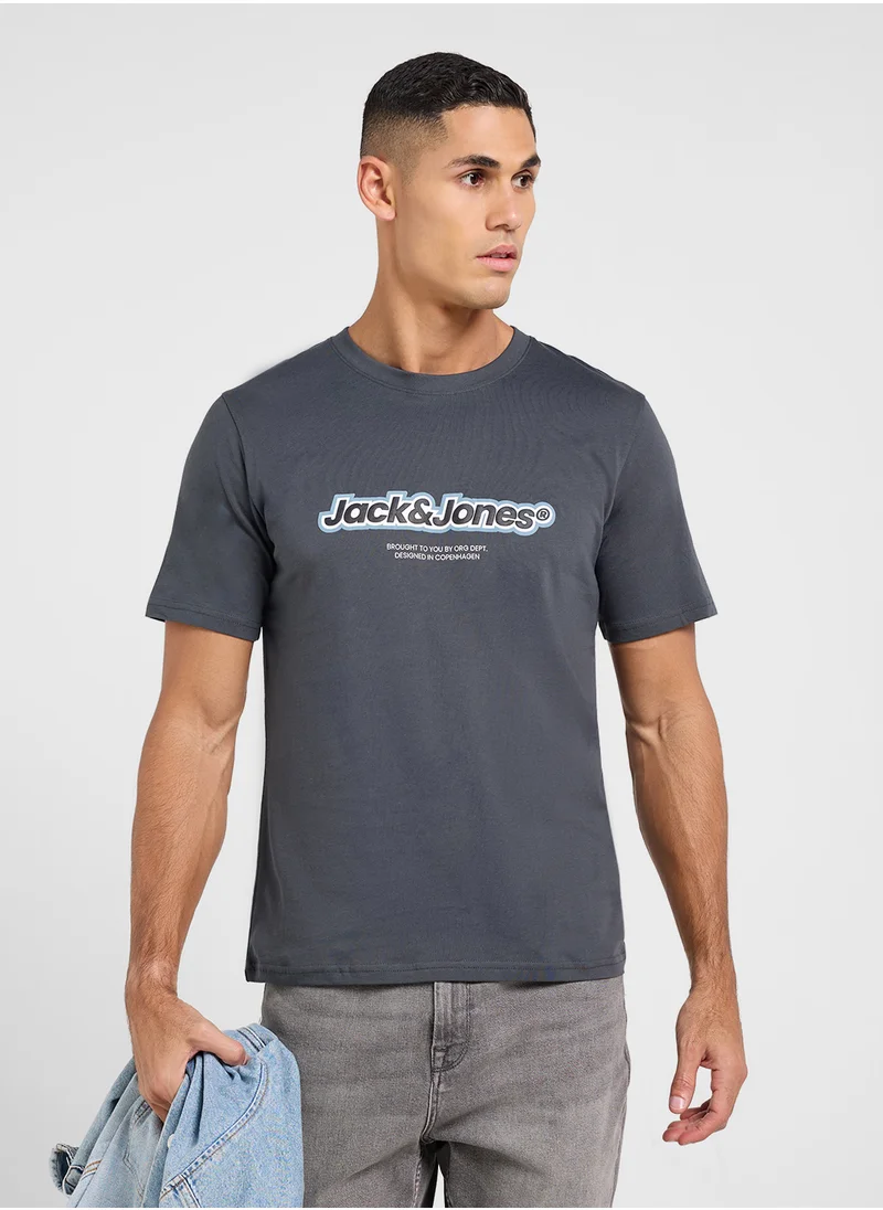 JACK & JONES Graphic Crew Neck T-Shirt