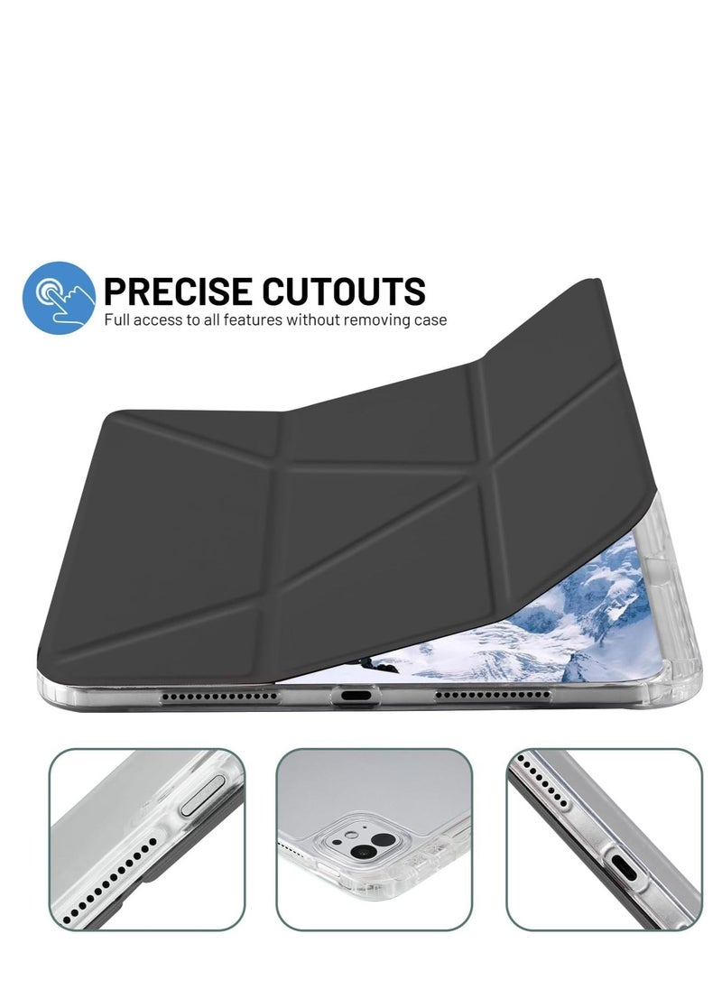 JAJEEK 2024 iPad Pro 11 Inch Case (5th Generation, M4) – Adjustable Stand, Pencil Holder, Auto Wake/Sleep, Supports Pencil Charging – Durable Black Protective Case for iPad Pro 11" (2024 Mode - Image 4