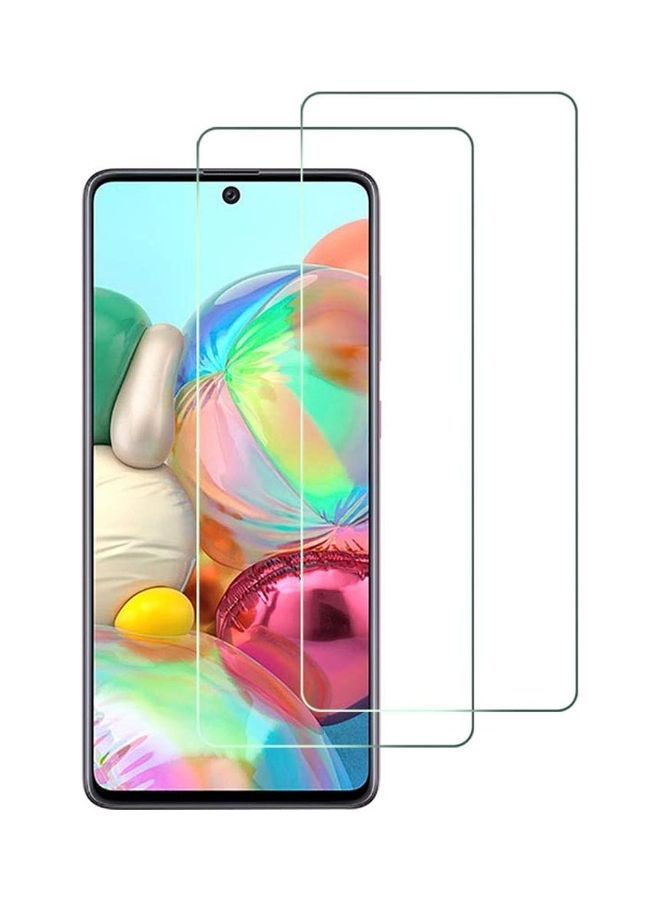 ICS 2-Piece Screen Protector For Samsung Galaxy A71 Clear - Image 1