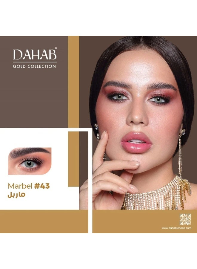 Dahab contact lenses, color (marble) #43, for daily use - Image 2