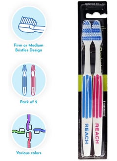 REACH Toothbrush Interdental Full Firm Twinpack - 3 * twin pack by Reach  - Image 2