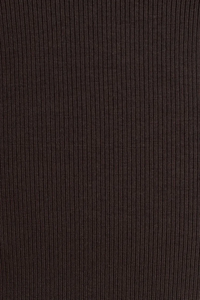Dilvin Black DILVIN Ribbed Square-neck Sleeveless Blouse for Women | Best Price UAE