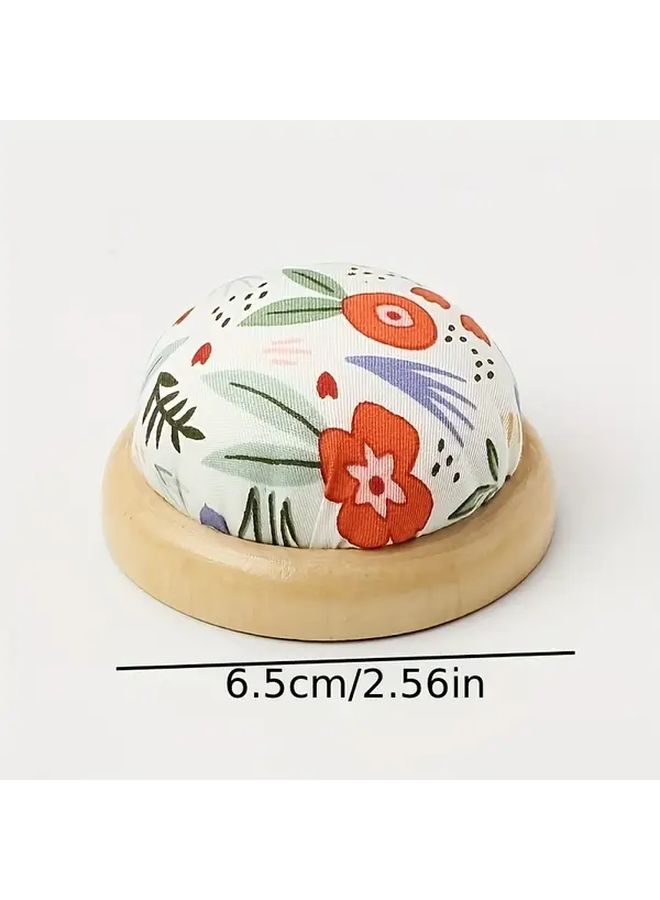 Model F Japanese Style Multicolor Handmade Wooden Pin Cushion Needle Holder For Embroidery - Image 3