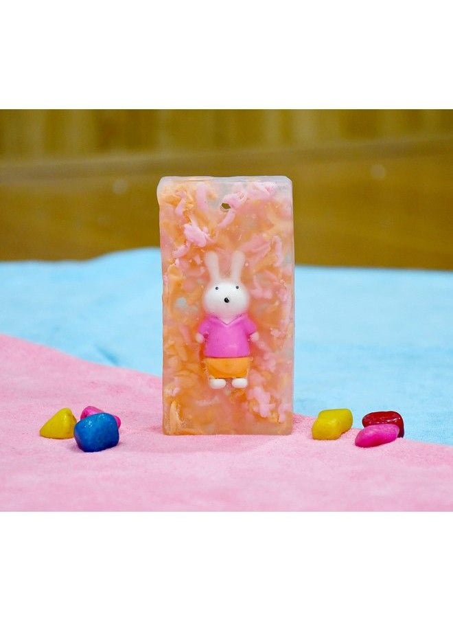 The Little Lookers Baby Soap With Rabbit Eraser ; 100% Handmade & Organic Soap For Babies Kids 120G (Rabbit Pack Of 3)  - Image 4