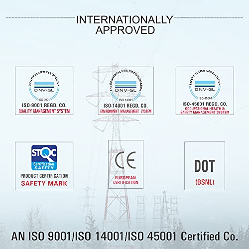 Fybros by Kundan Cab PVC Insulated 0.4 mm 2 pair Telephone Wires & Cables | Cables for wiring 0.4 mm two pairs telephone wire | 90 meter Telephone and Communication Wire Cable| Electrical Wire - Image 5