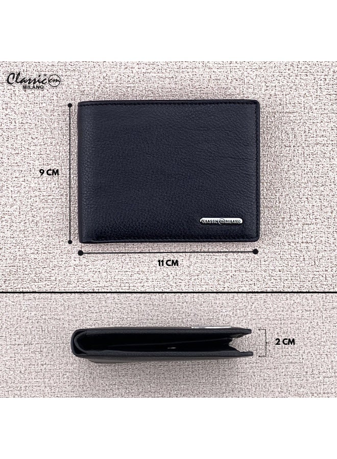 Classic Milano Genuine Leather Wallet for Men – Slim Bifold Men’s Wallet with RFID Blocking, Multiple Card Slots – Stylish Mens Purse Wallets Gift for Husband, Father - Image 4