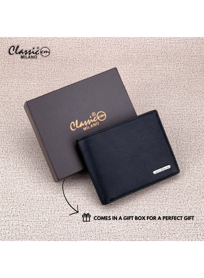 Classic Milano Genuine Leather Wallet for Men – Slim Bifold Men’s Wallet with RFID Blocking, Multiple Card Slots – Stylish Mens Purse Wallets Gift for Husband, Father - Image 5