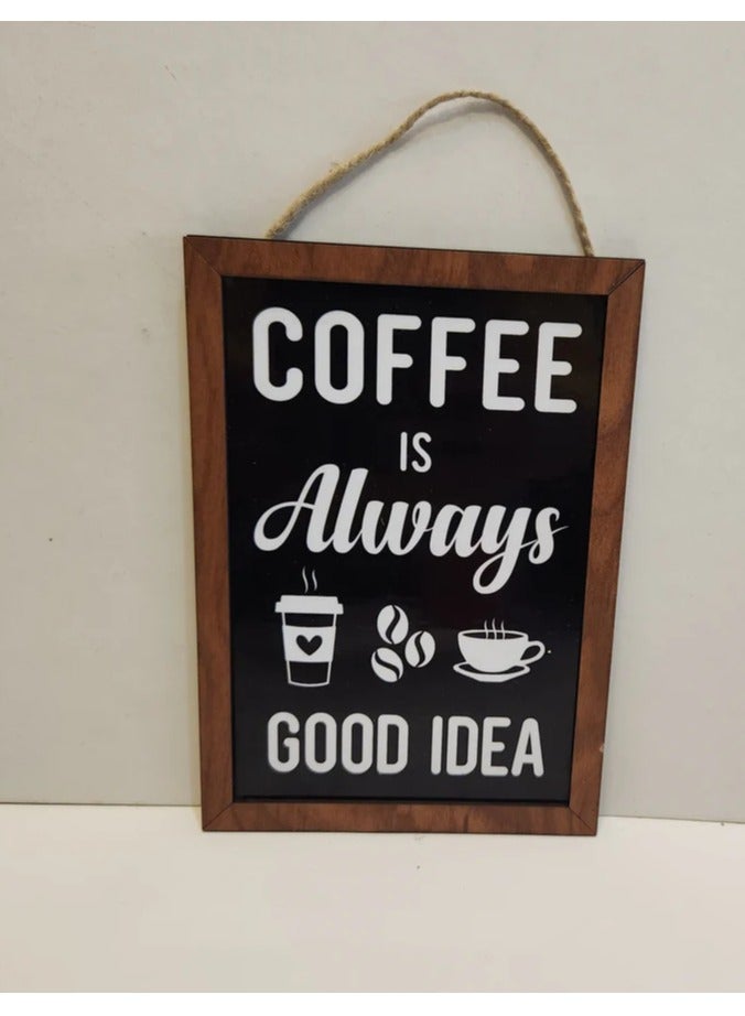 لوحة قهوة سوداء الأبعاد 20×13 - Image 1