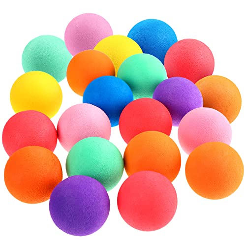 Cindeer 100 Pcs Mini Foam Balls Bulk for Kids Soft Lightweight Sponge Balls 1.57 Inches Assorted Play Orb for Birthday School Classroom Prizes Favor, 7 Colors - Image 1