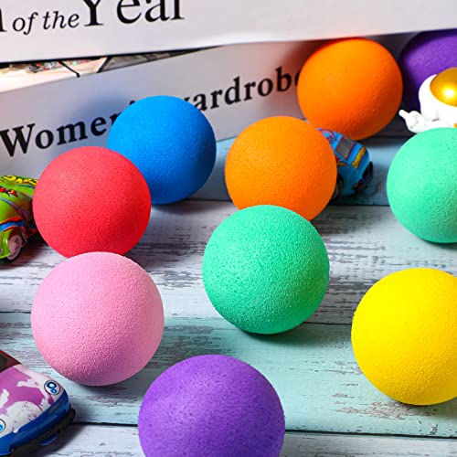 Cindeer 100 Pcs Mini Foam Balls Bulk for Kids Soft Lightweight Sponge Balls 1.57 Inches Assorted Play Orb for Birthday School Classroom Prizes Favor, 7 Colors - Image 4