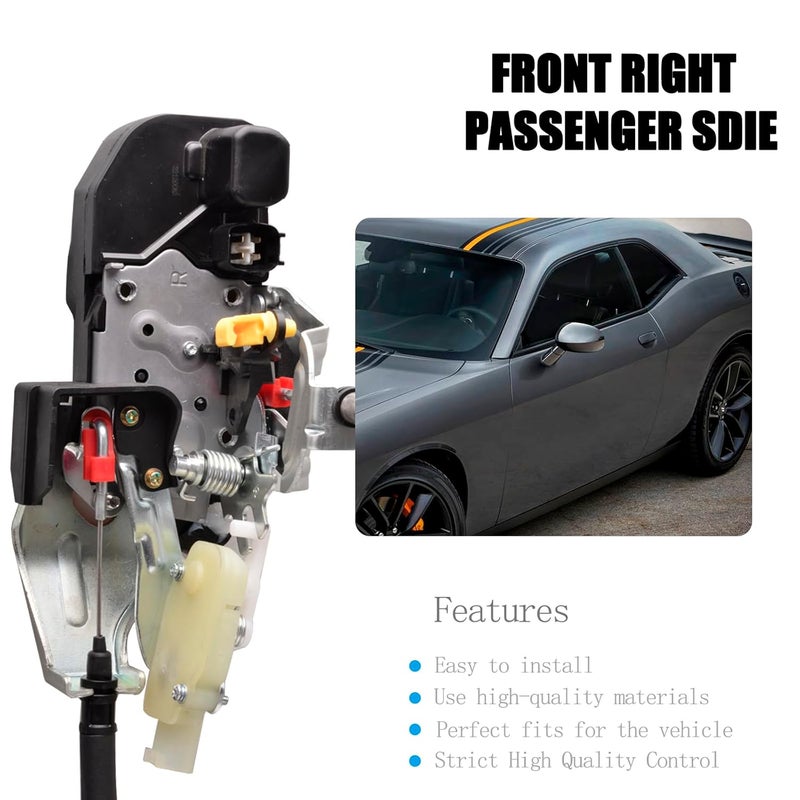 Unikpas Front Door Latch Actuator Assembly for Dodge Challenger 2015-2023 - Right Passenger Side - Image 3