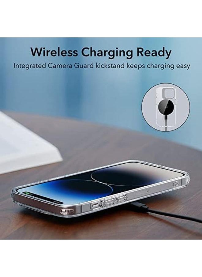 ESR - Classic Kickstand Case Compatible With Iphone 14 Pro Case Clear Case With Stand Military Grade Protection Built In Camera Ring Stand Scratch Resistant Acrylic Back Clear - Image 1
