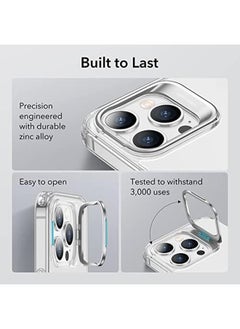ESR Classic Kickstand Case Compatible With Iphone 14 Pro Case Clear Case With Stand Military Grade Protection Built In Camera Ring Stand Scratch Resistant Acrylic Back Clear  - Image 4