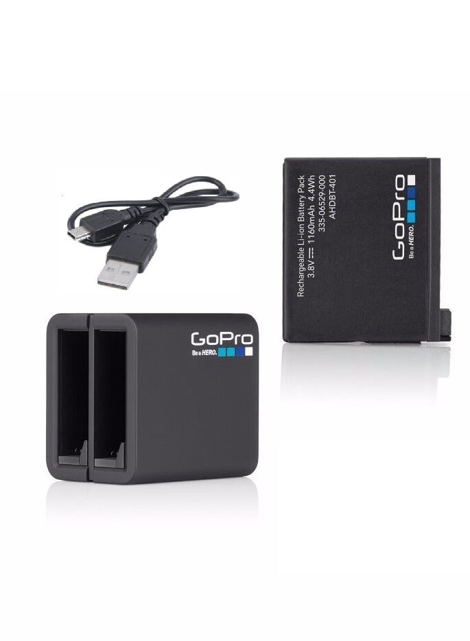 GoPro Dual Battery Charger + Battery for GoPro Hero 4 camera - Image 2