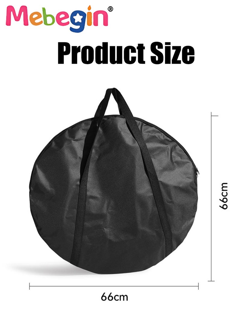 MEBEGIN Carry Bag for Jackaroo Board Game, Waterproof Oilproof Oxford Cloth Bag, Portable Round Bag, Large Toys Storage Bag, Camping Pan Bag, Durable Bakeware Storage Bag, Picnic Cookware Bag, Cable Carry Bag, Camping Supplies, 66*66cm  - Image 2