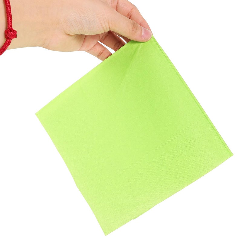 مناديل العشاء القابلة للتخلص من الطبقة المزدوجة باللون الأخضر الفاتح 20 قطعة لحفلات أعياد الميلاد والزفاف - Image 5