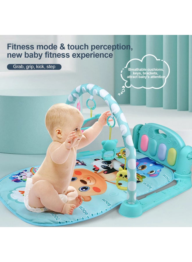 MiniMe Baby Play Mat Kick Gym 0-12 Months | Pink, Yellow, Green Infant Activity Mat | Sensory Tummy Time Interactive | Cushioned Soft Fabric Durable Newborn - Image 3
