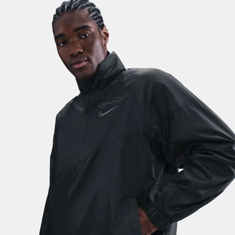Nike Black Men's Tottenham Hotspur Football Windrunner Anorak Jacket for Men | Best Price UAE