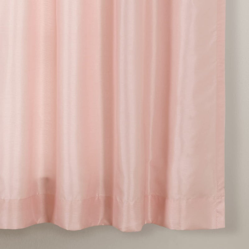 Lush Decor Night Sky Window Curtain Panel  Single  42"" W x 63"" L  Navy & White - Sequin Curtains - Sparkle & Color Block Design - Modern Glam Decor - Short Curtains For Bedroom & Living Room - Image 4