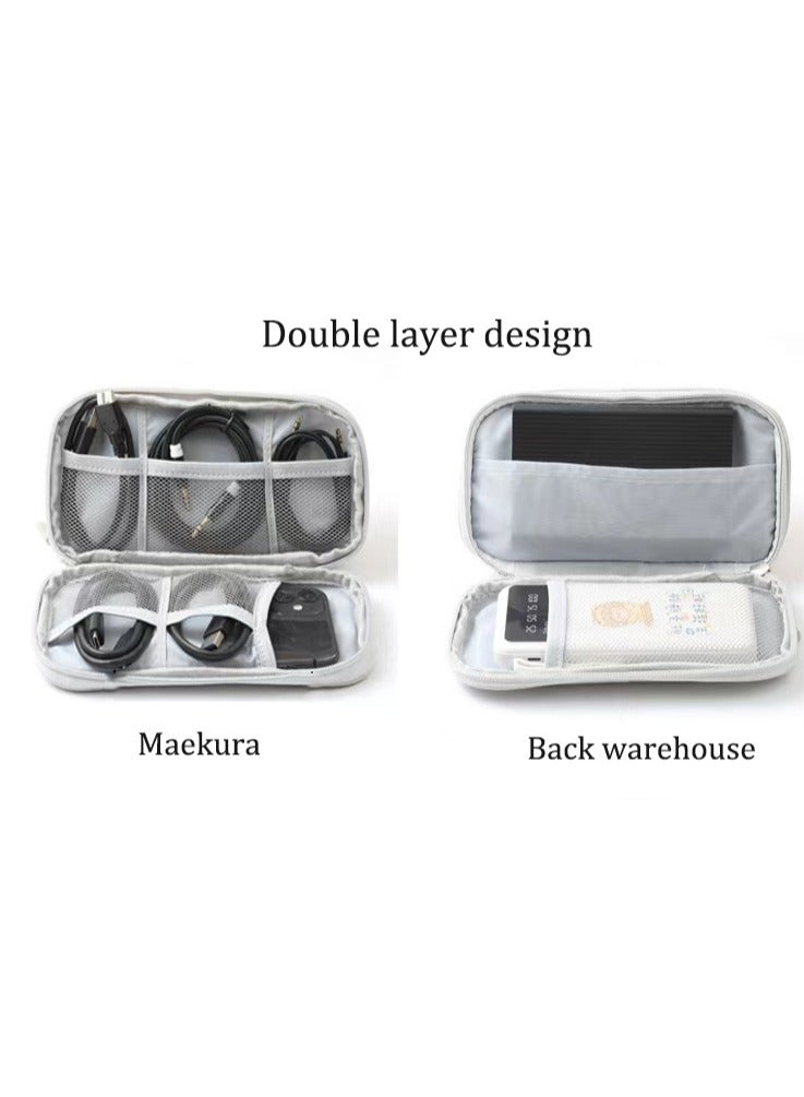Electronic Organizer Travel USB Cable Accessories Bag/Case,Waterproof for Power Bank,Charging Cords,Chargers,Mouse ,Earphones Flash Drive - Image 3
