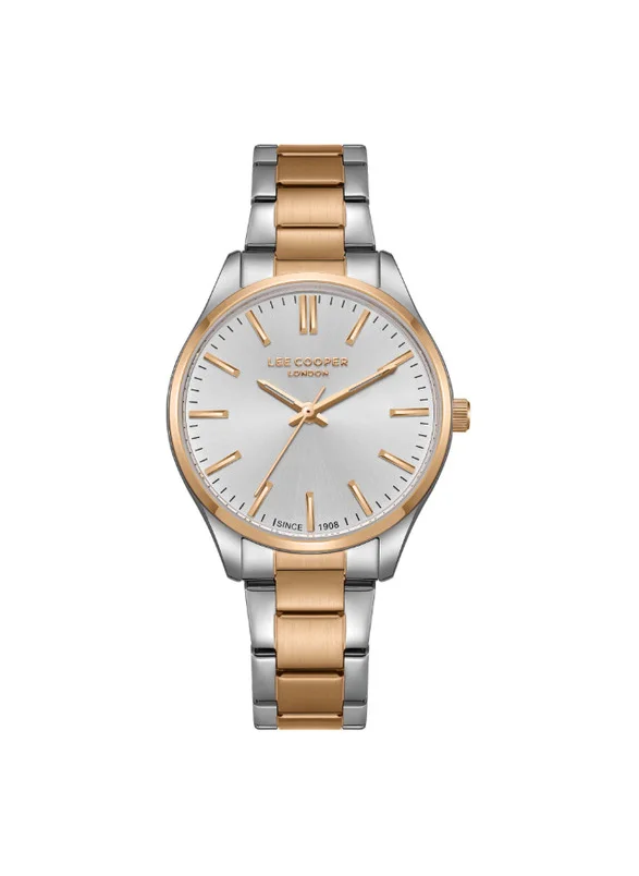 Lee Cooper Lee Cooper LC08011.530 Women's Analog Display Watch & Metal Strap Silver