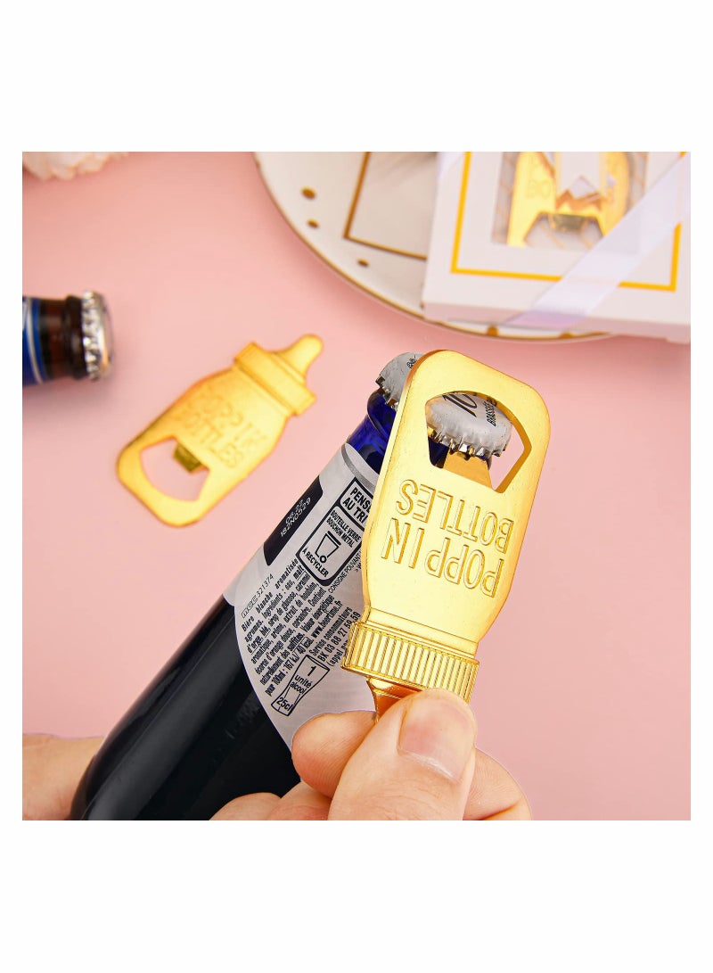 Excefore 6 قطع فتاحة زجاجات هدايا لمناسبة استقبال المولود لضيوف الحفل، لوازم تزيين الحفلات - Image 3