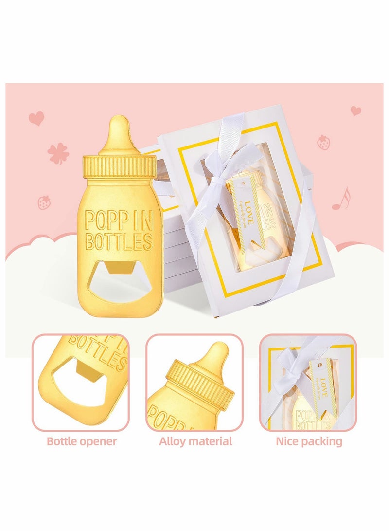 Excefore 6 قطع فتاحة زجاجات هدايا لمناسبة استقبال المولود لضيوف الحفل، لوازم تزيين الحفلات - Image 5